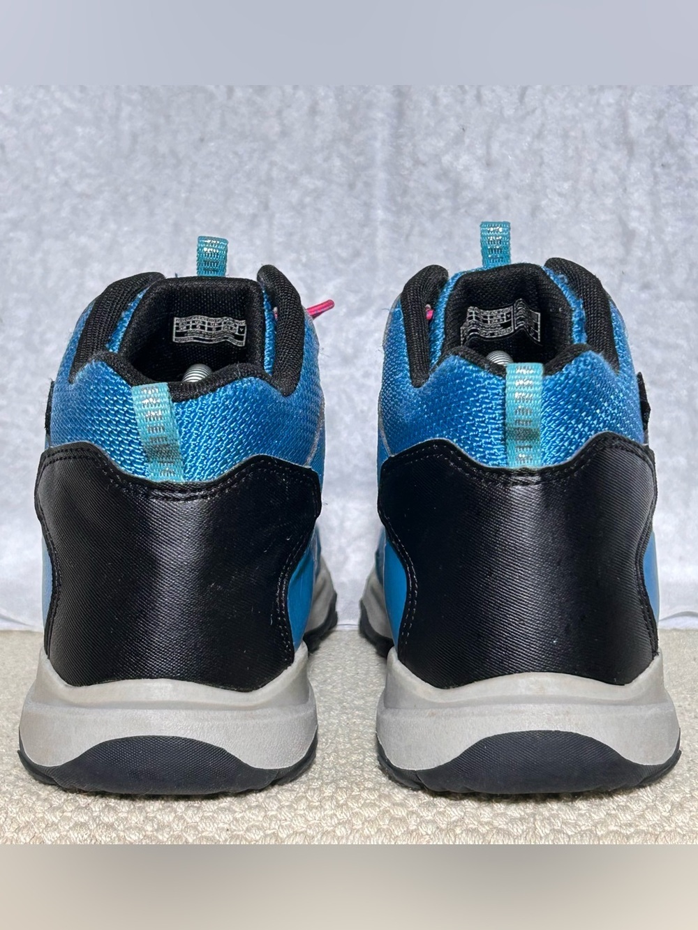 Keen Youth Blue Wanduro Waterproof Bungee Lace Hiking Trail Boots Shoes SZ US 6 - Picture 4 of 16